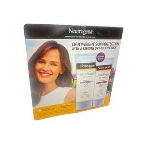 Neutrogena Ultra Sheer‎ Sunscreen Lotion 2Pk 5oz & 3oz, Broad Spectrum SPF 55